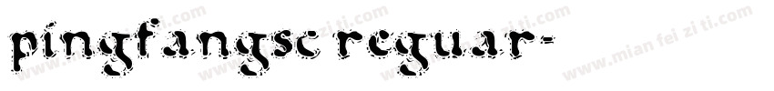 pingfangsc reguar字体转换
